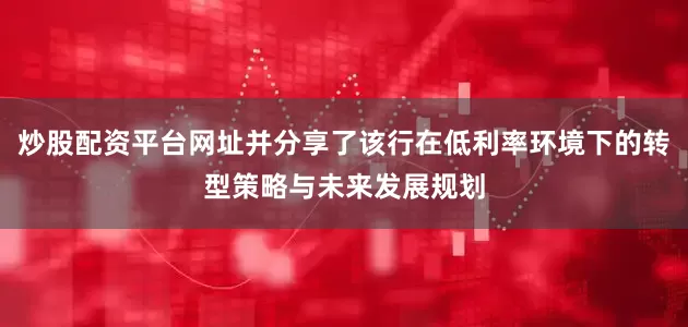 炒股配资平台网址并分享了该行在低利率环境下的转型策略与未来发展规划
